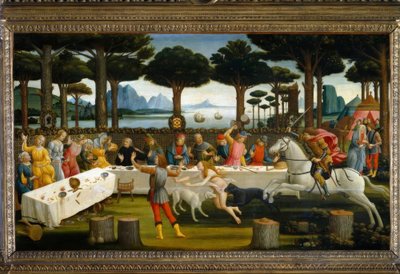 La storia di Nastagio degli Onesti III da Sandro Botticelli
